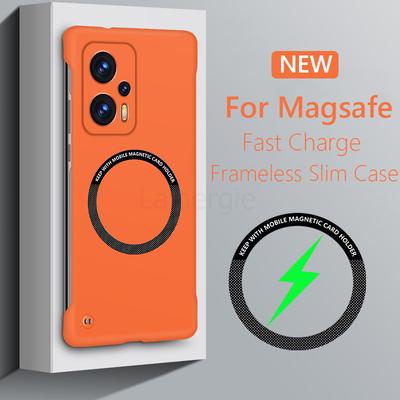 Bezrámečkový magnetický tenký kryt pro Magsafe pro Xiaomi Poco X4 GT PocoX4GT Bezdrátové nabíjení Pevný zadní kryt
