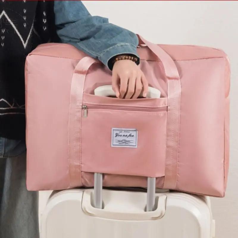 Travel Large Capacity Storage Bag Zipper Portable Luggage Bag Sports Bag Multifunctional Fitness Handbag