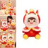 Traditional Plush Dolls With Horse Shaped Shawl Hat Decor For Lunar New Year Celebration Gift