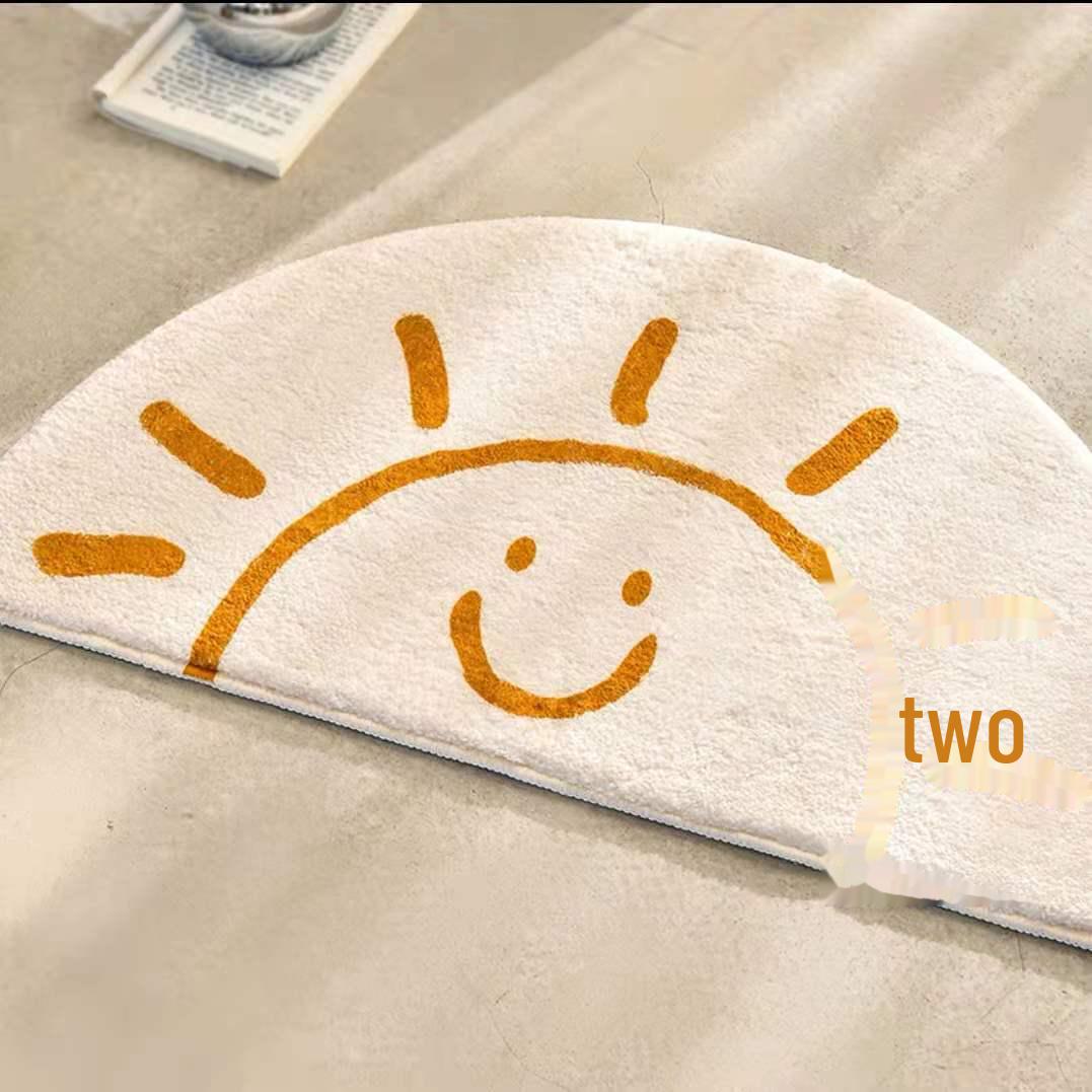 

Мультяшный имитация кашемира впитывающий нескользящий коврик для ванной и спальни 40x60 cm