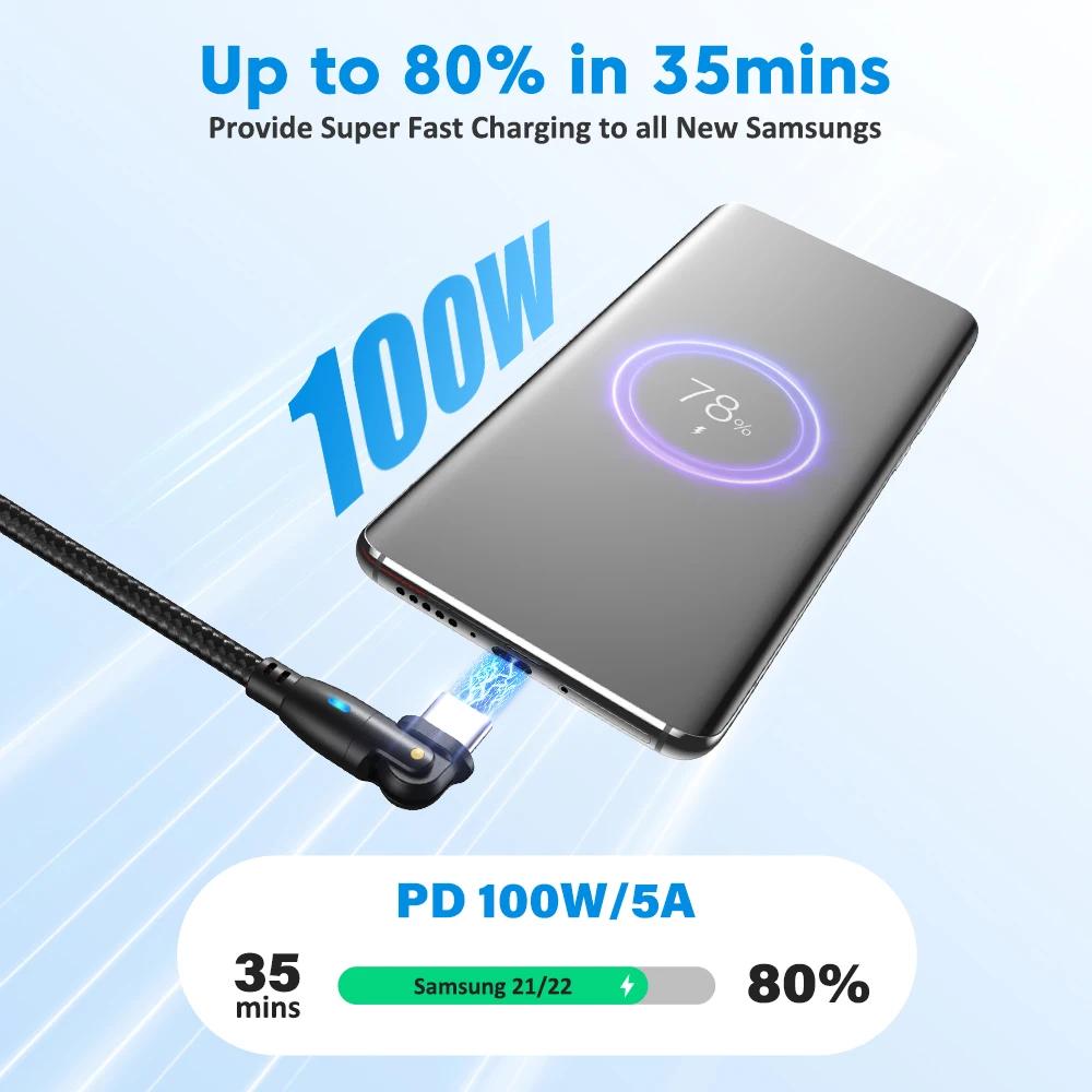 Cablu USB Tip C la USB C 5A Pentru iPhone 15 Realme Samsung S23 Cablu Încărcare Rapidă PD 100W pentru Macbook PC Cablu USB-C USBC