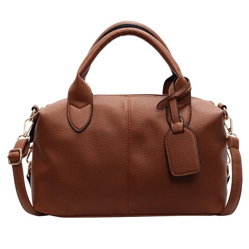 1pcs Fashion Retro PU Leather Shoulder Bag Large Capacity Outdoor Travel Casual Commute Handbag Crossbody Bag