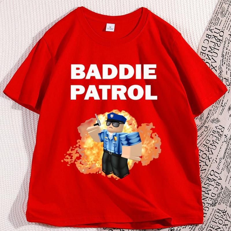 

Футболка Baddie Patrol Смешная Хлопок Юмор Короткий Рукав Футболка Унисекс Круглый Вырез Короткий Рукав Футболки Свободные Уличная Одежда Топы Y2k S