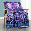 Demon Hunter Girls 7 Customize Text Blanket Lightweight Customizable Blanket Durable Comfort Great for Seaside Picnics Home Decor Sofa All-Season Use