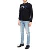 Emporio Armani Sweatshirts Men's Black Crew Neck Moderate Regular 6Z1MB3-1J07Z-0999