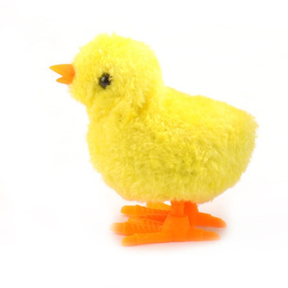 Cute Plastic Easter Running Chick Yellow Blue White Pink Jumping Animals Simulation