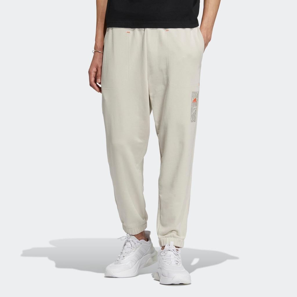 Adidas CNY Knitted Sweatpants Men's Clear Brown Moderate Cuffed Pants HZ3032
