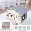 Felt Cat Sleeping Bed Foldable Cat Cat Sleeping and Playroom Cave Pet Accessories for Winter Travel Car Camping Desk