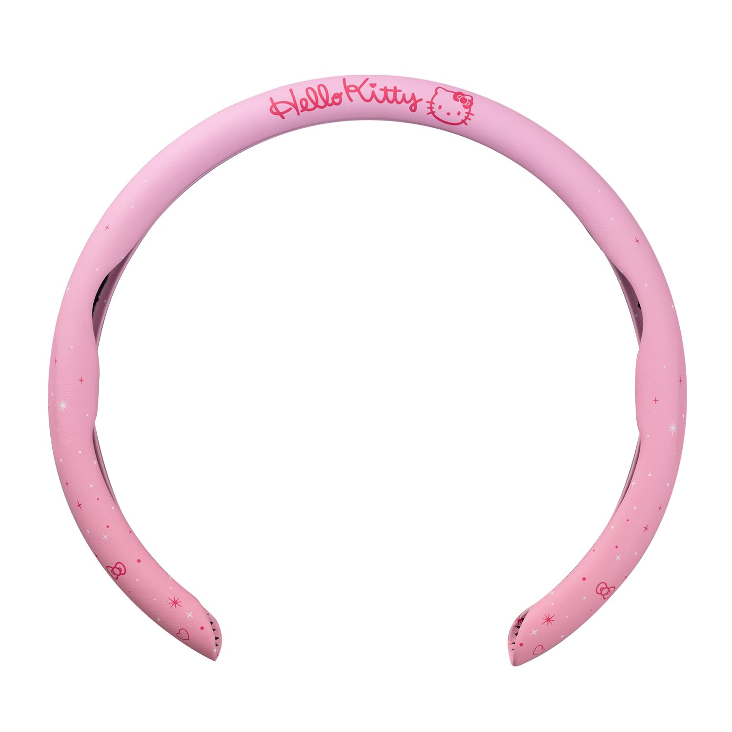 

SEIWA Sanrio Steering Wheel Hello Fits Suitable for Kei and Standard Cute Gradient Character Easy New Officially Licensed Sanrio Product Cover, Kitty, розовый
