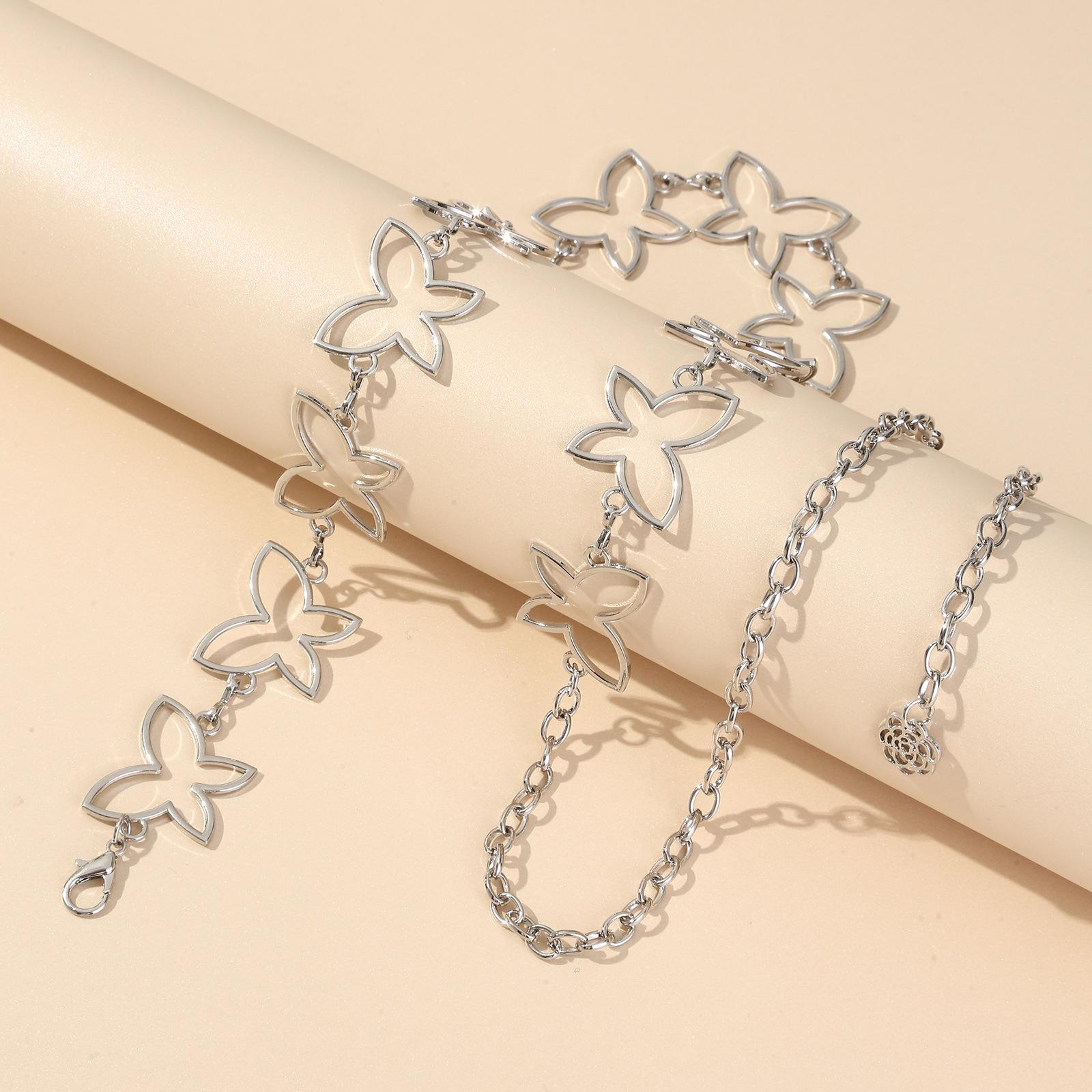 

Европейско-американская полая цепочка на талию из сплава «Бабочка» — модный аксессуар