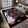Vintage Hip Hop Portrait Carpet Living Room And Bedroom Mats Suitable For All Seasons Protective Pad Gift Art