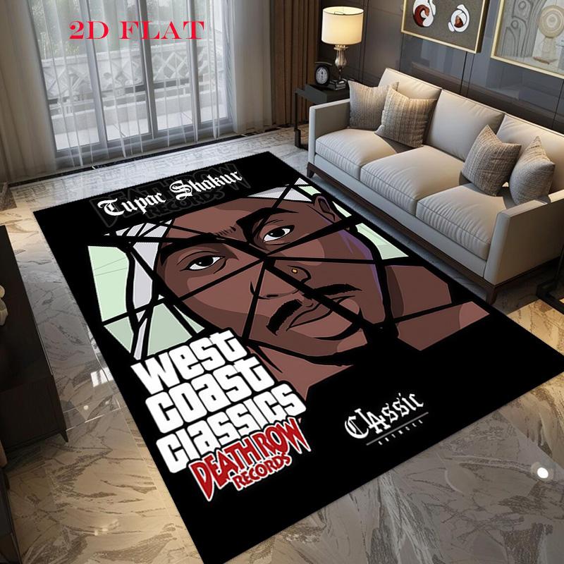 Vintage Hip Hop Portrait Carpet Living Room And Bedroom Mats Suitable For All Seasons Protective Pad Gift Art