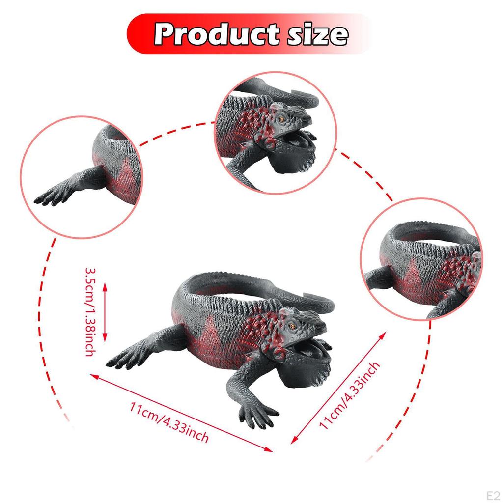 Simulated Figurine Animal Figure Collectible Ornament Art Sculpture Reptile Model for Holiday