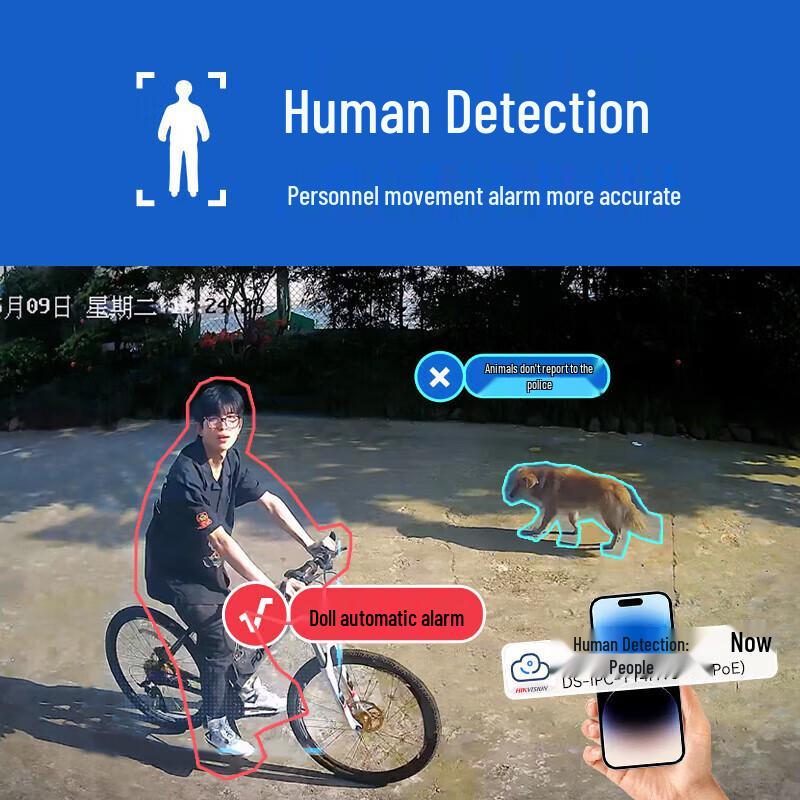 HIKVISION 4MP 2K HD Dome Surveillance Camera with Night Vision and Audio