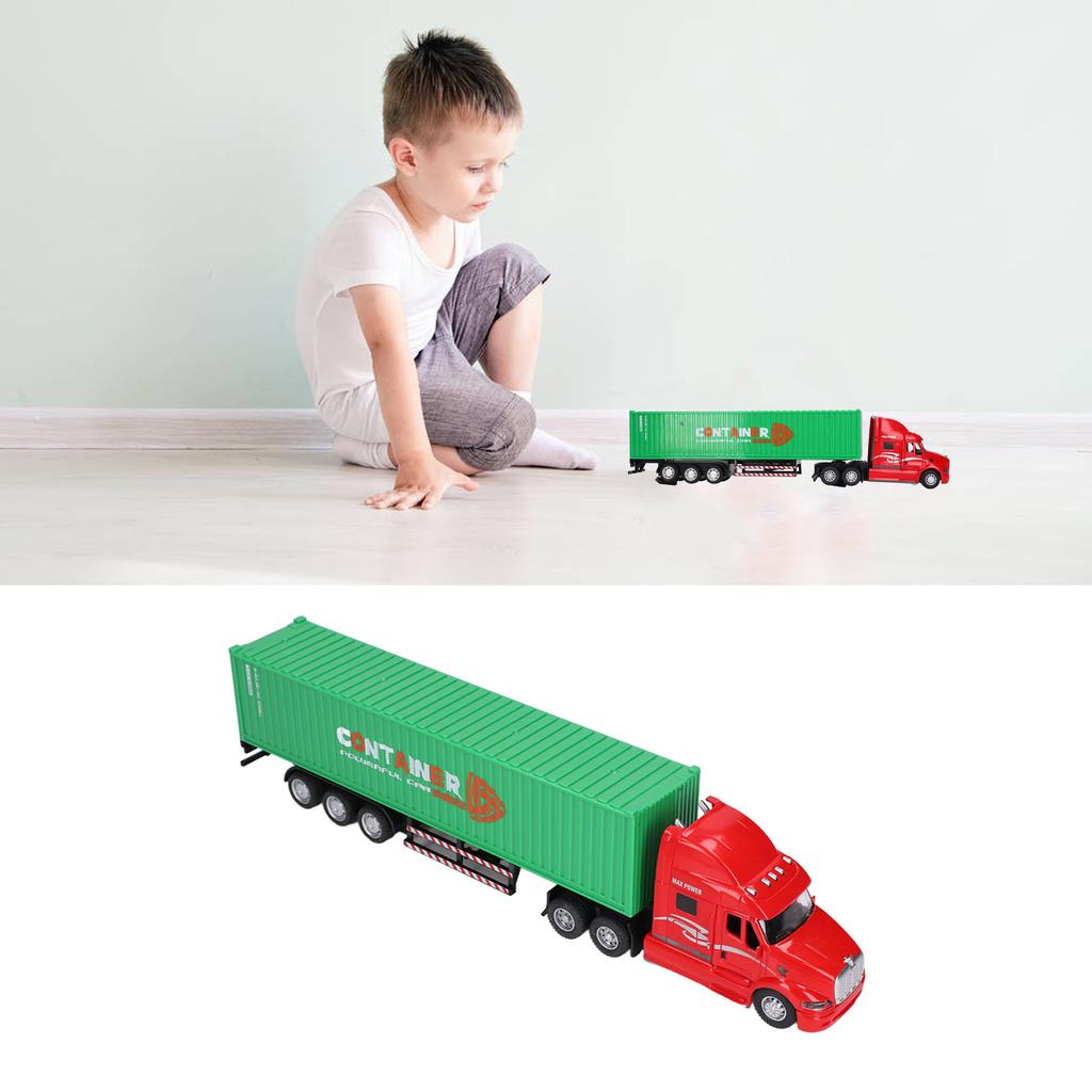 Container Truck Model 1:48 Vivid Exquisite Beautiful Decorative Toy Ornament for   3 Years Old