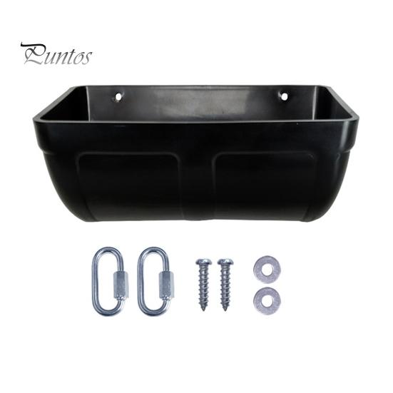 

1 комплект, кормушка для птицы, прочная кормушка для утки и курицы, подвесной контейнер для кормления птицы для фермы, дома, улицы чёрный