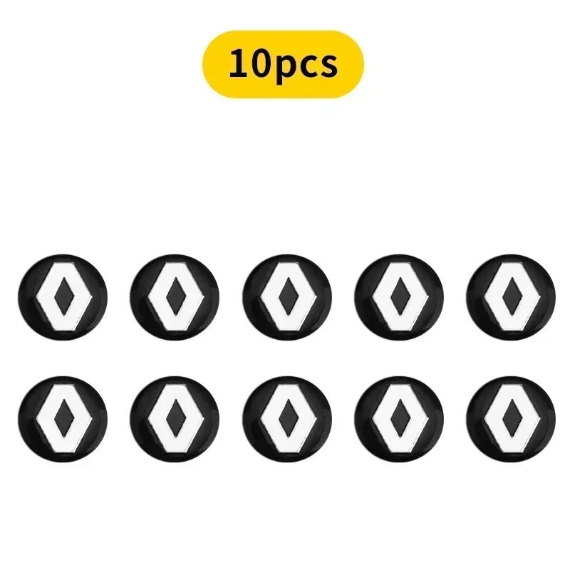 2/5/10Pcs Aluminium Metal Car Key Emblem Stickers For Renault DACIA Scenic Loguna Twingo Symbol Fluence Espace Clio Accessories S444