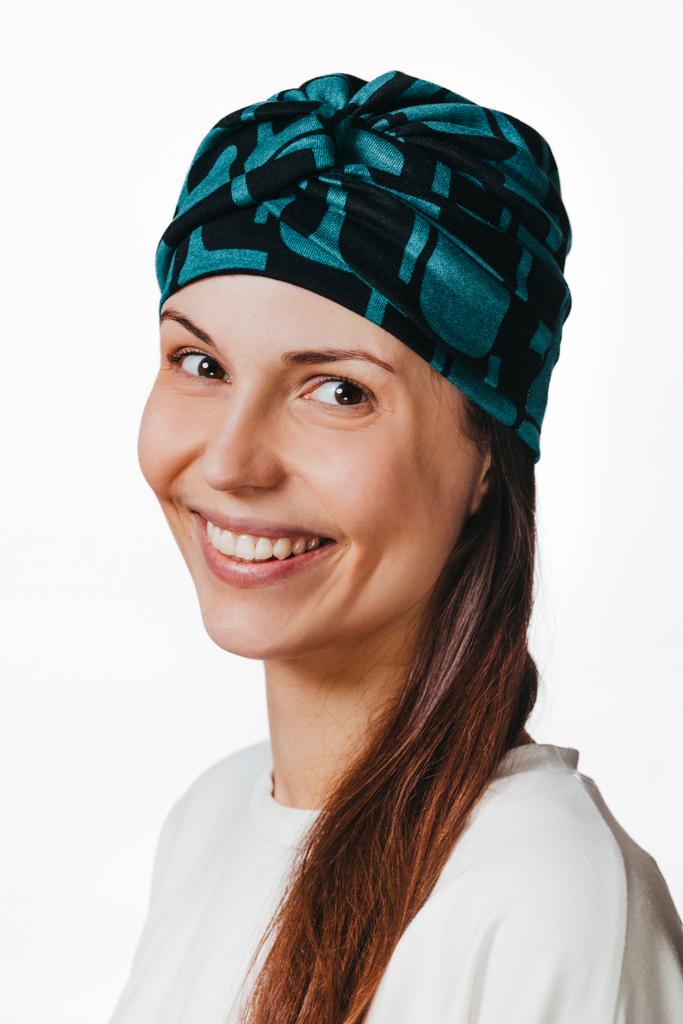 Gotowa Czapka Na Głowę Sara 453 Turban Z Wiskozy Także Po Chemioterapii