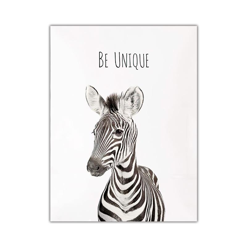 Girafa zebra elefante lona criança cartaz do berçário arte da parede imagem impressão pastagem pintura animal nórdico criança quarto do bebê deco