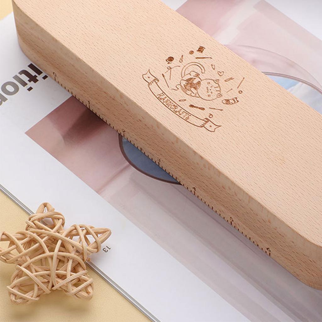 Multipurpose Wood Tailors Clapper with 6Inch Scale Steaming Iron Quilting Clapper for Flattening Fabric Quilting