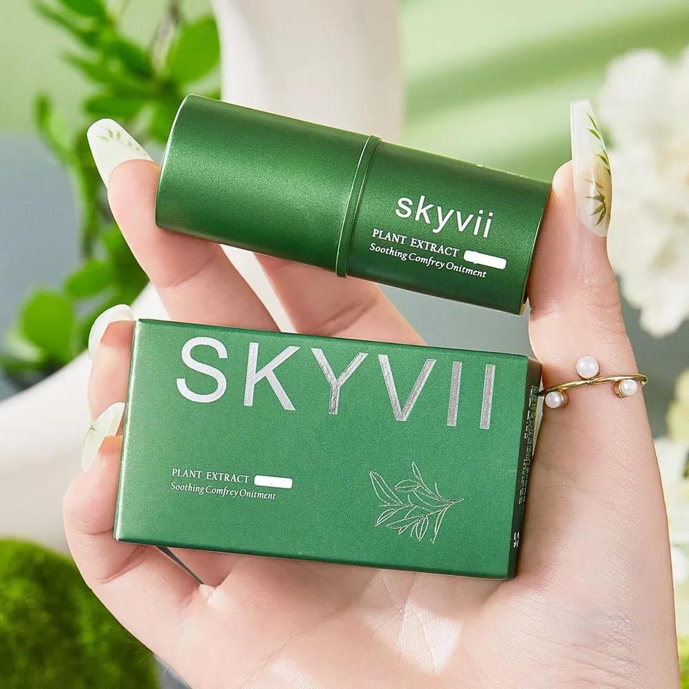 Skyvii Растительный успокаивающий бальзам для кожи, натуральный травяной бальзам для снятия раздражения и успокоения кожи, стик One Size