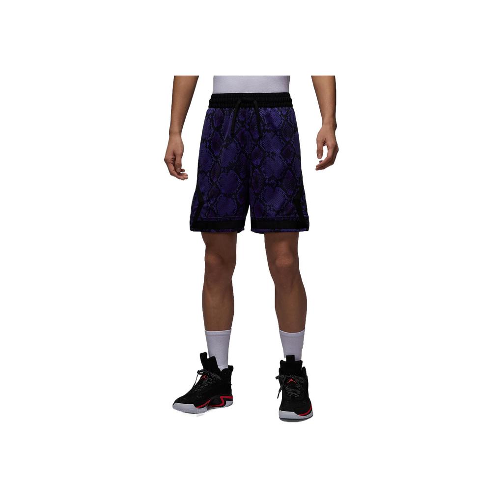 Jordan Sportowe spodenki męskie Dri-FIT Diamond Snake Year Szybkoschnące Siateczkowe Casualowe Spodenki Comet-Purple Black HF9908543