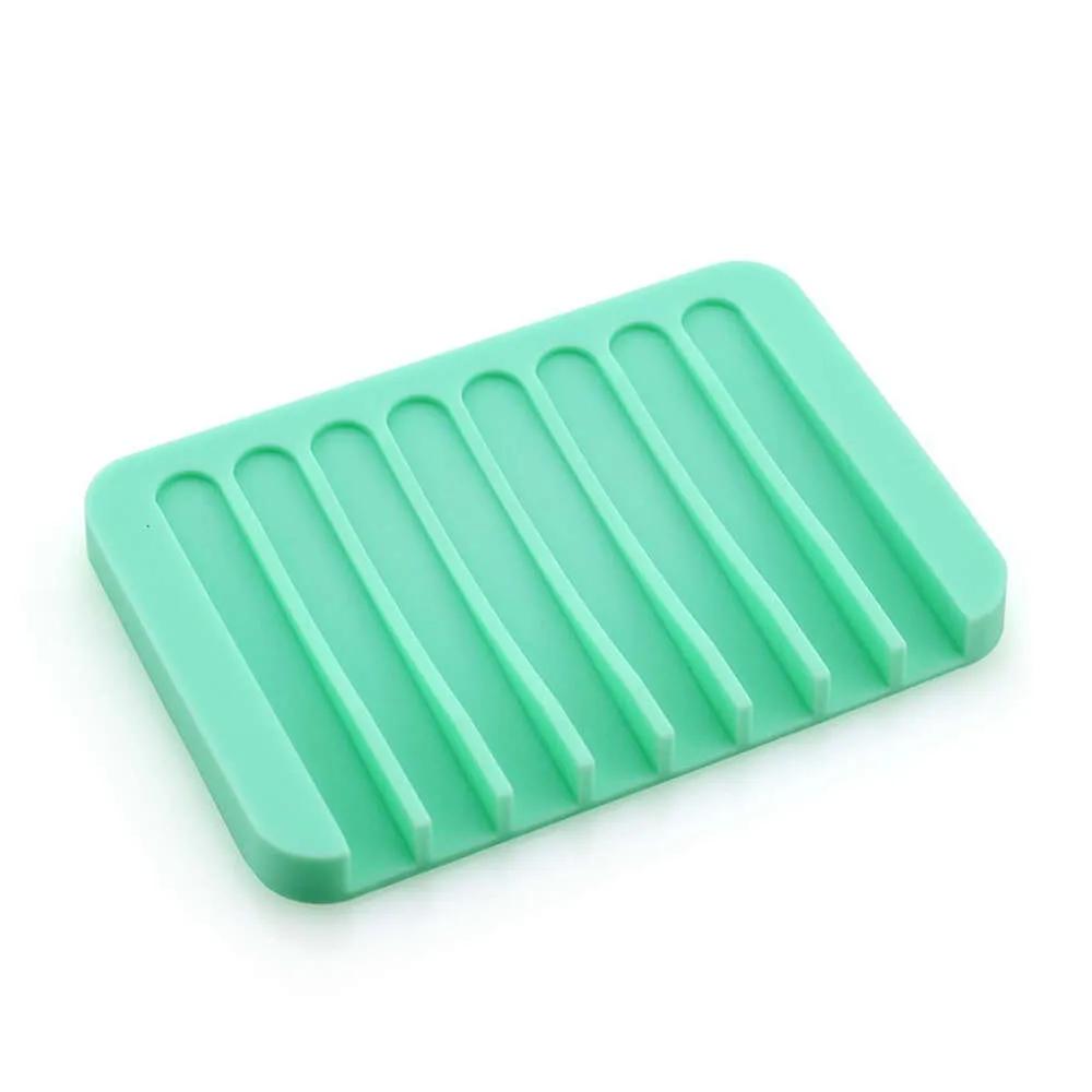 Soap Dishes Silicone Soap Saver Multi Colors Self Draining Soaps Holder for Bathroom Keep Soap Bars Dry Clean & Easy Cleaning Ya854