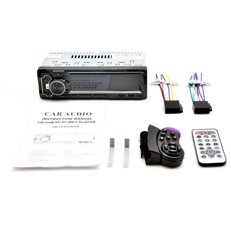 

1 комплект красочной подсветки 12 В двойной USB гарнитура для звонков U диск автомобильный плеер Mp3 музыкальный стерео адаптер Bluetooth радиоприемник as shown