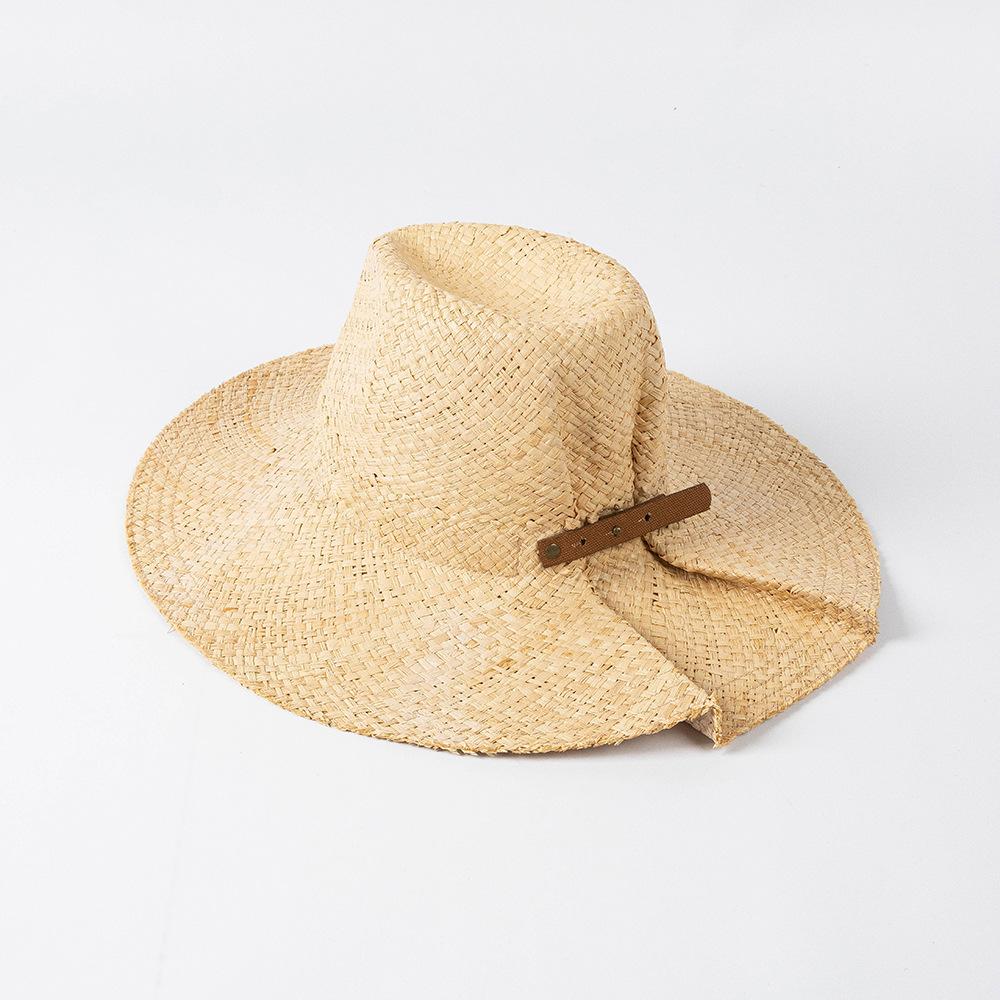 

Wide Brim Panama Hats Natural Straw Hat Summer Beach Sun Hat Ribbon Bowknot Church Hat Wedding Party Derby Hat бежевий