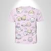 Summer Cute 3D Simple Fresh T-shirt  Anime Casual Breathable Oversized Comfortable Women Short Sleeved T-shirt