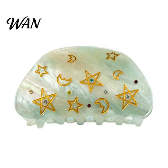 Five-pointed Star Claw Hair Moon Five-Pointed Pattern Back Head Shower Clip Medium Size Shark Versatile Accessory Unique Shape