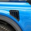 Linskip Kotflügelentlüftungs-Zierleisten-Set für 2021-2024 2026 Ford Bronco Standard, Kotflügelentlüftungsabdeckungen für Bronco 2/4-türige Zubehörteile Glänzend Schwarz