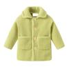 Kids' Lamb Wool Jacket - Pocket Long Sleeve Warm Coat