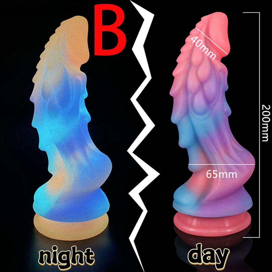 Super Soft Lightable Animal Penis Dog Dildo Adult Sex Toy Female Monster Cock Suction Cup Anal Toy Male Female Masturbation