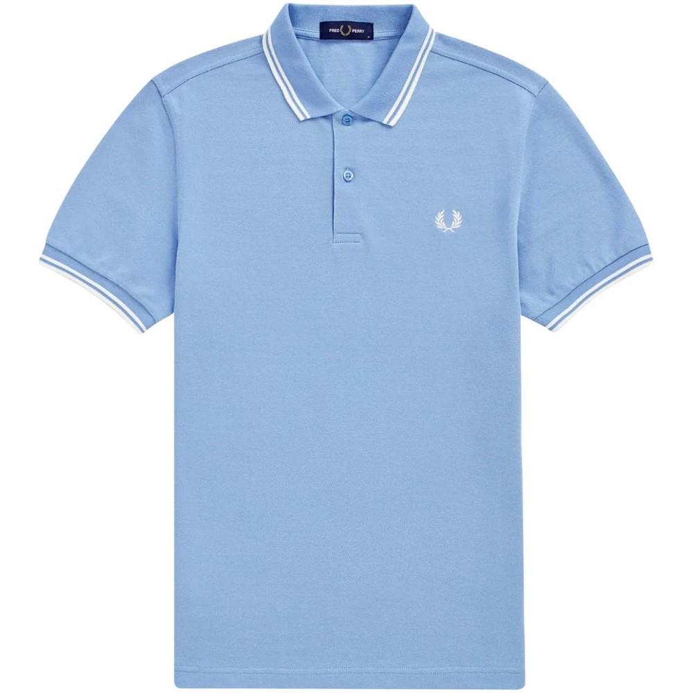Fred Perry Mens Rib Knit Collared Polo Shirt