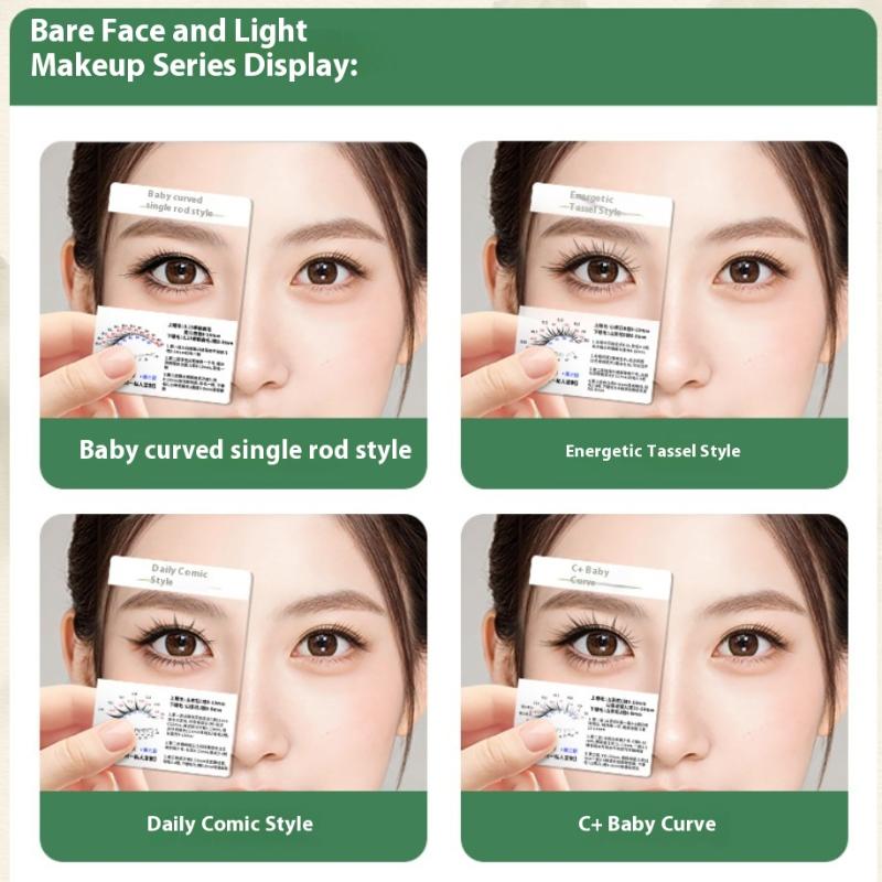 1Pcs False Lash Trial Card Kit Professional Try-On Effect Lashes Style Display Board Lash Extensions Supplies Fake Lash Card