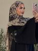 1Pcs Watercolor Print Hijab Women Bohemian Soft Islam Ramadan Muslim Hijabs Foulard Femme Shawl Wrap Scarf Headscarf