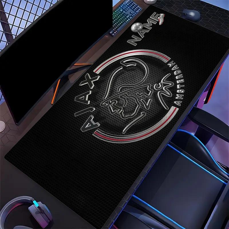 Custom Name,AFC Ajax Mouse Pad, Large Gaming Desk Mat, Non-slip XXL Mousepad for Laptop & Tablet, Mini PC Playmat with Stitched Edges
