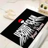 Custom 1Pc Uchiha Clan Logo Flannel Personalized Rug Non Slip Floor Mat Soft Carpet for Living Bedroom Office Home Decor Gift