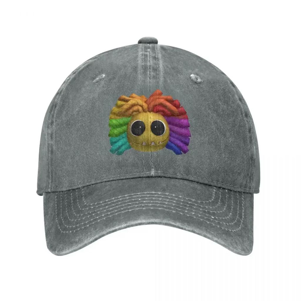Yarnaby Baseball Cap Retro Distressed Washed Cartoon Nightmare Game Headwear Unisex Style Outdoor Workouts Hats Cap