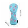 Golf Headcover with Flamingo Embroidery Waterproof Club Head Cover Embroidered for Golfers
