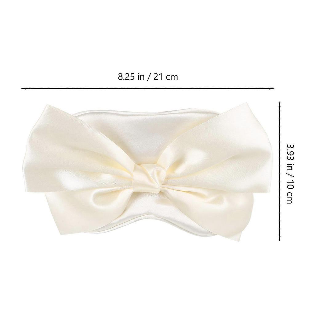 Eye Covers for Sleeping Bowknot Shaped Eye Mask for Sleeping 5Pcs Cloth Ivory