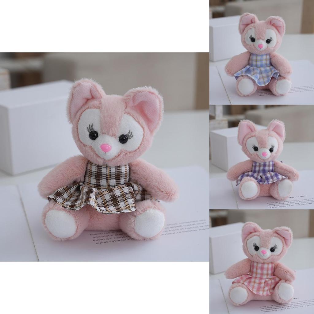 Soft Rabbit Fur Fox Plush Toy Keychain With Pp Cotton For School Supplies
