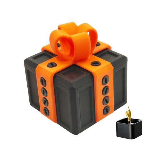 Otravná dárková sada s překvapivým prstem, interaktivní 3D puzzle, šroubovací výzva, dárková krabička pro žertíky s dvojitým úložným prostorem k narozeninám, Vánocům, Halloweenu