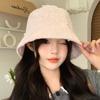 Little Fragrant Style Cute Flower Fisherman Hat for Women In Autumn and Winter Windproof Face Small Pot Hat Korean Versatile Sweet Bucket Hat