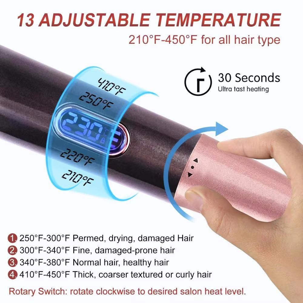 2026 Neuer Haarglätter Lockenstab 2 in 1 Negativionen Schnelle Heizung Styling-Eisen Professionelles Glätteisen Lockenwerkzeug für Zuhause und Reisen