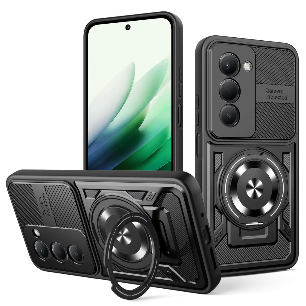For Xiaomi Redmi 15 Case Redmi 15 4G 5G 169 Phone Cover Magnetic Armor Shockproof Ring Holder Case Magsafe Wireless Charge Cover