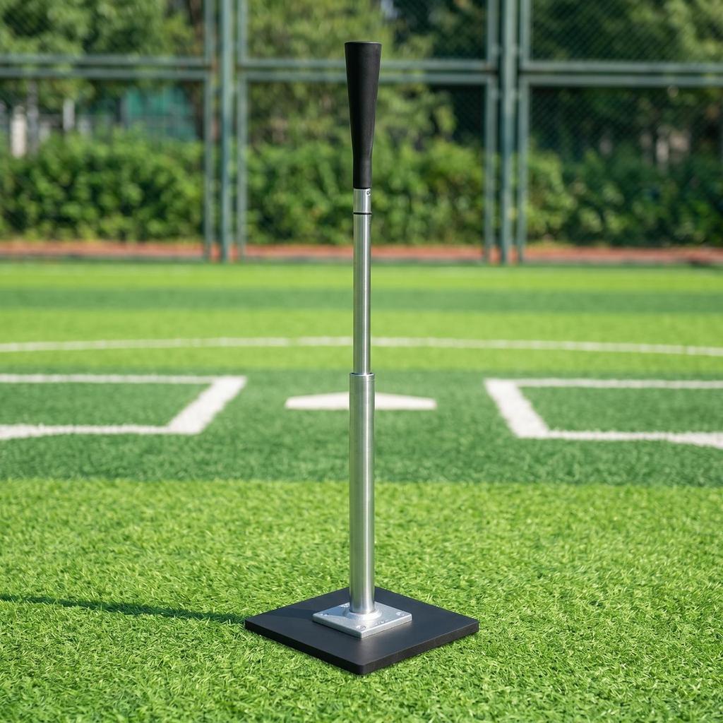 Batting Tee with Rubber Top Easy to Set up Baseball for Gym