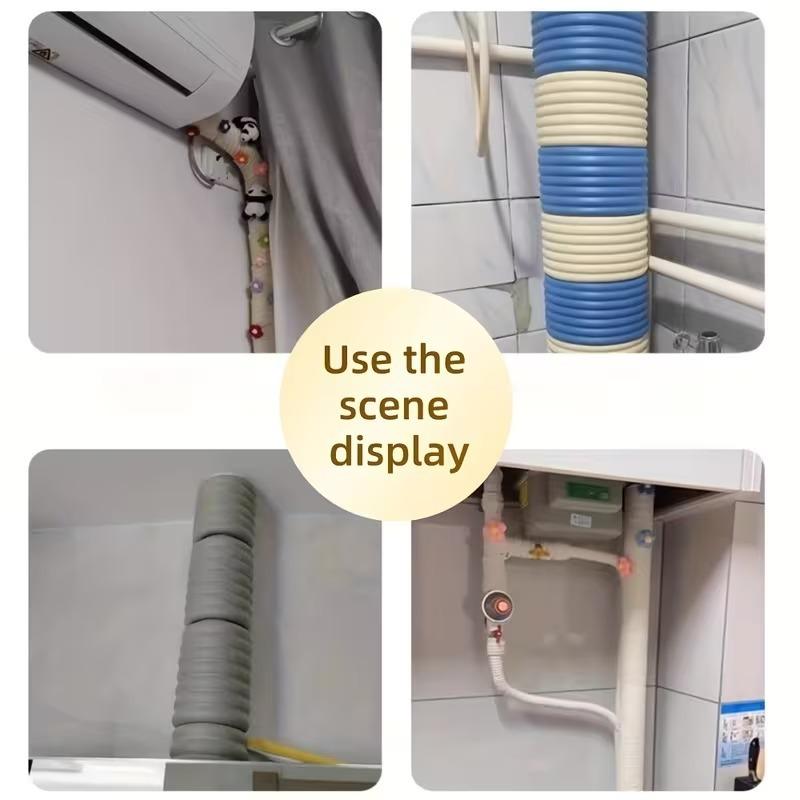 2M Winter Thermal Foam Insulation Tape for Water Pipes Self-adhesive Anti-freezing Anti-collision Protective Strip for Outdoors