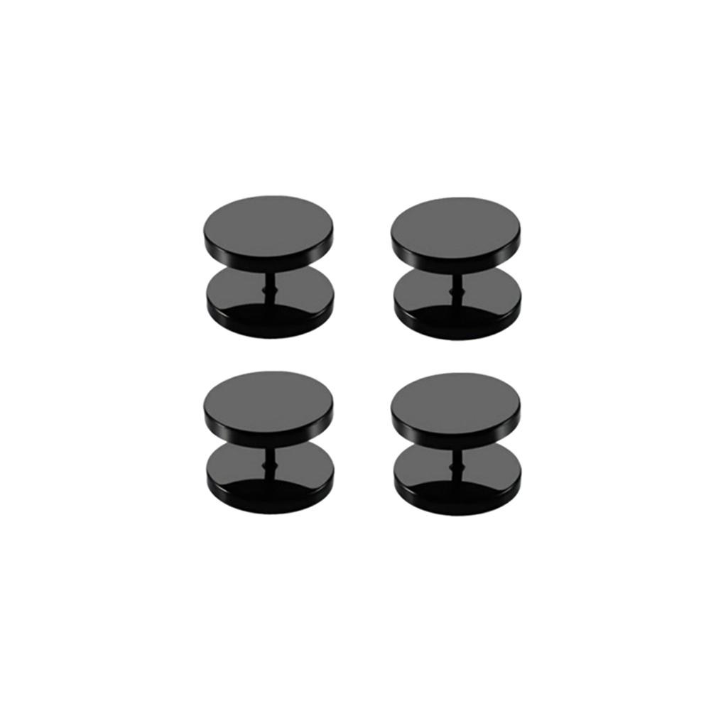 4Pcs Stainless Steel Clothing Fixing Buttons Spiral Seamless Buckle Clip Fastener For DIY Projects